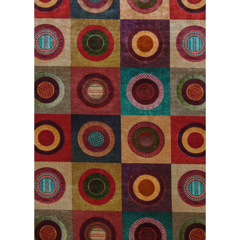 Festival Dress Circle Performance Fabric, Red/Plum