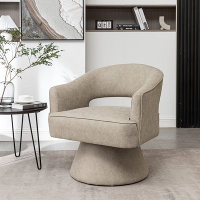 Fauteuil demi-tonneau pivotant de 28 po Kenzlee