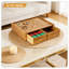 Organisateur de rangement K-Cup en bois avec 2 tiroirs, support Keurig et porte-dosette pour Nespresso Vertuo et original, organisateur de comptoir de cuisine de bureau avec grande capacité