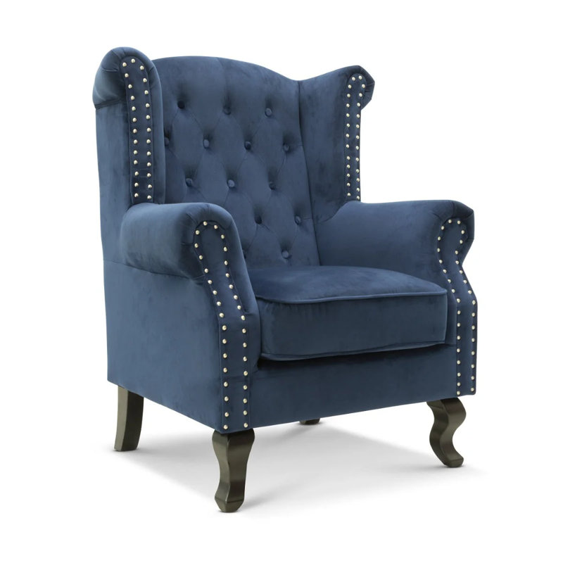 Henley Baden Wingback Chair, Navy