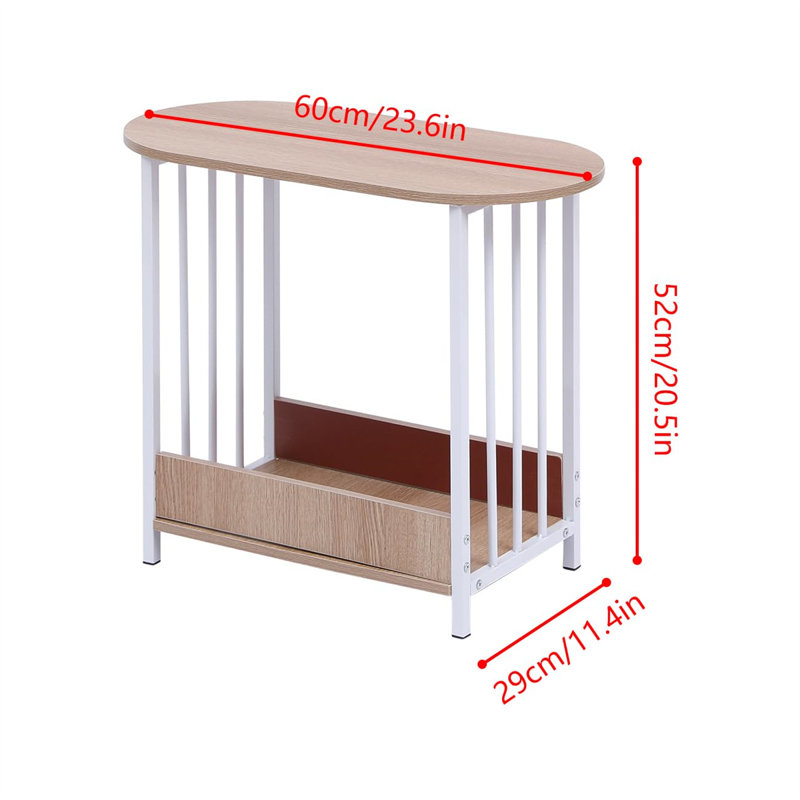 Bentor End Table, Light Yellow Wood