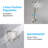 Brushed Nickel Universal Self-Adhesive Adjustable Shower Bracket-123300527