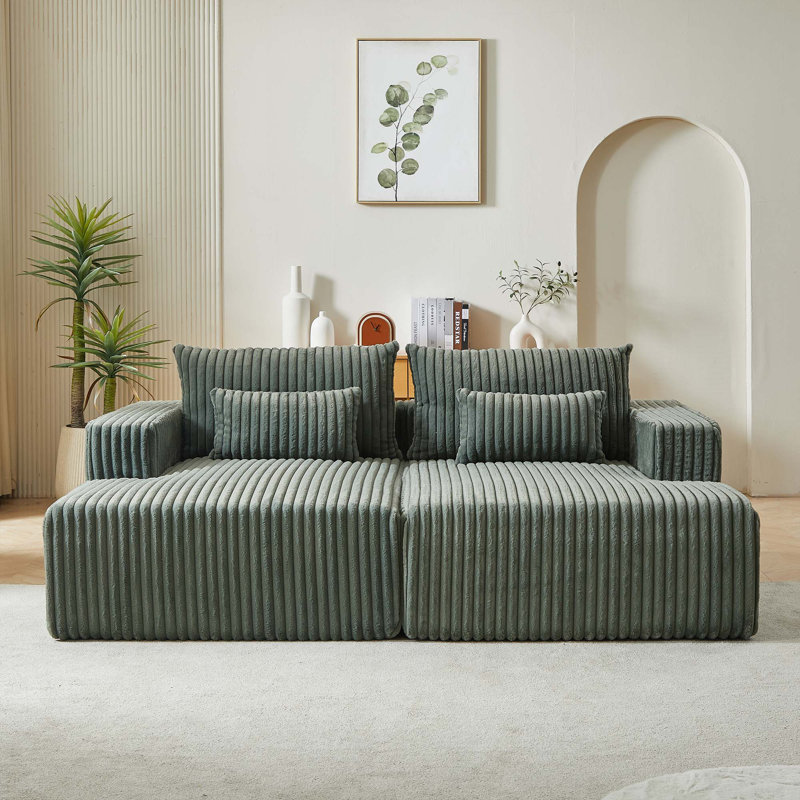 Chaise longue 87 po Bruno, Vert d’armée