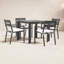 Pacifica Square 4 - Person Power Coated Aluminum Dining Set with Cushions-607368732-605776011