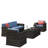 Arlington Wicker 5 - Person Seating Group with Cushions-814772312