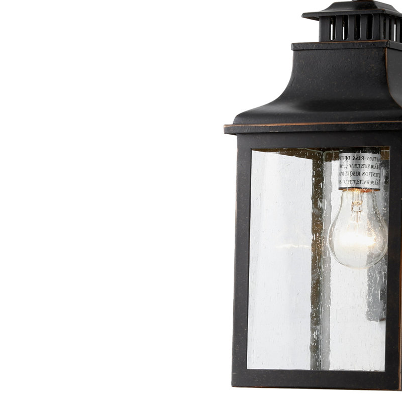 Lampe murale d'extérieur 1 lumière Morgan, Bronze huilé
