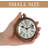 Small Retro Desktop Clock, Silent Without Ticking Sound, Classic Battery-Powered Decorative Desktop Fireplace Clock, Suitable For Living Room