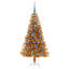 vidaXL Christmas Tree with 300 LEDs with Stand Gold PET-772991147
