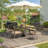 Hainer 6 - Person Wicker Patio Dining Set with Rectangular Table , Cushions Included-1547616092-1546339086