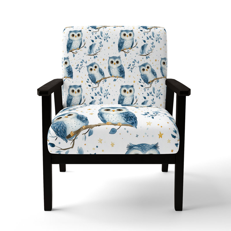 Chaise d'appoint pour enfants avec accoudoirs bleu pastel, Accoudoirs carrés noirs