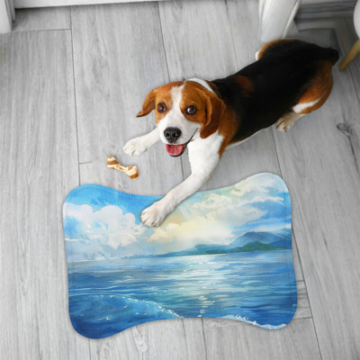 Colorful Colorful Ocean Views - Tapis d'alimentation en os 1 pièce
