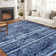 Boho Machine Washable Rug with Rubber Backing for Living Room Modern Non-Slip Dining Room Rug Non-Shedding Faux Wool Rugs for Bedroom Floor Carpet for Office Nursery Playroom