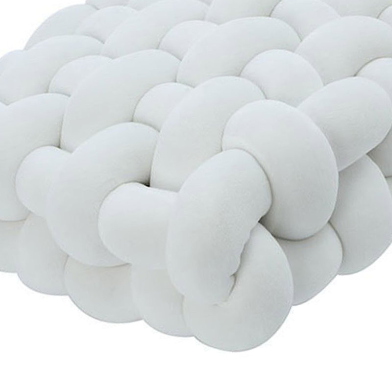 Coussin de sol moelleux et épais à nœuds pour le canapé-lit du salon