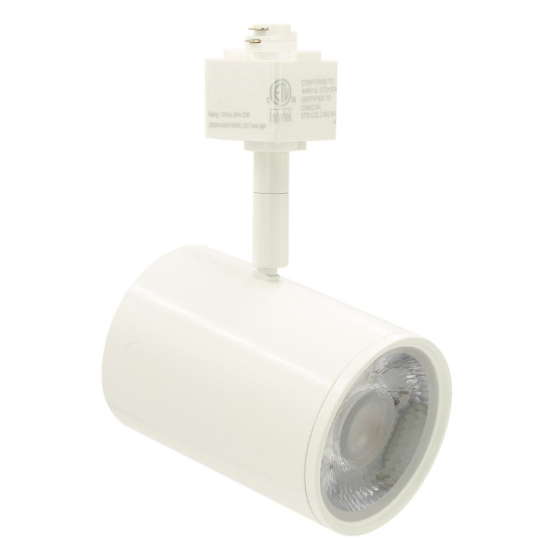 LED Adjustable Track Head, 6" H x 3" W x 4" D, White