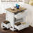 2 Drawer End Tables Set with Storage and Built-in Outlets for Livign Room,Bedroom,Led End Side Tables-808980347