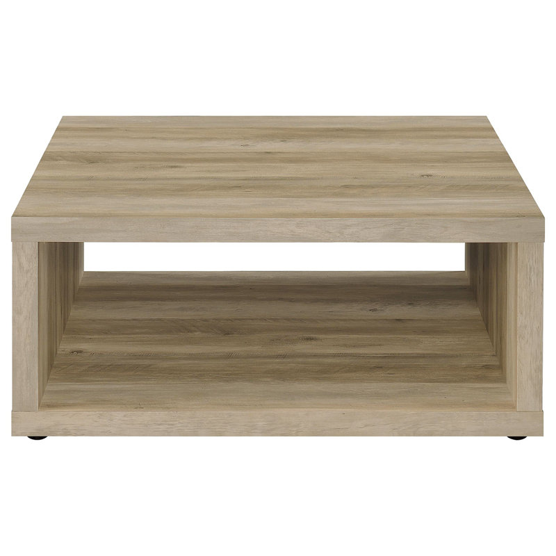 Flint Pine Square Engineered Wood Coffee Table, Beige