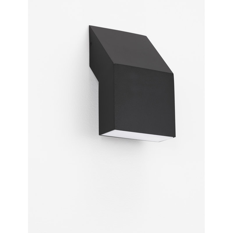 Black Integrated LED Outdoor Flush Mount