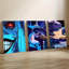 Ensemble de 3 affiches murales encadrées, style manga, sur toile, pour un décor moderne idéal pour le salon, la chambre ou le bureau. Affiches élégantes, prêtes à accrocher, aux couleurs vives et de haute qualité, parfaites pour les fans et les collectionneurs d'anime.-166378089