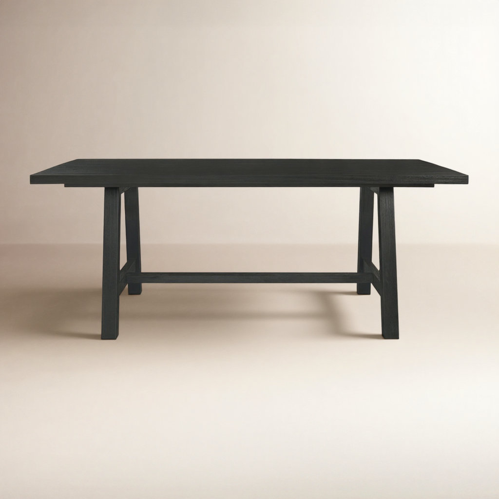 Alexa 79'' Dining Table, Brushed Black