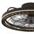 19'' Dimmable Caged Ceiling Fan with LED Lights