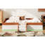Cadre de plancher tapissier simple Modern Bed, clôture en bois aggloméré pour la maison
