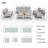 9 - Person Patio Conversation Set with Cushions-1752588735