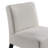 Modern Upholstered Slipper Chair with Smooth Back and Rubberwood Legs