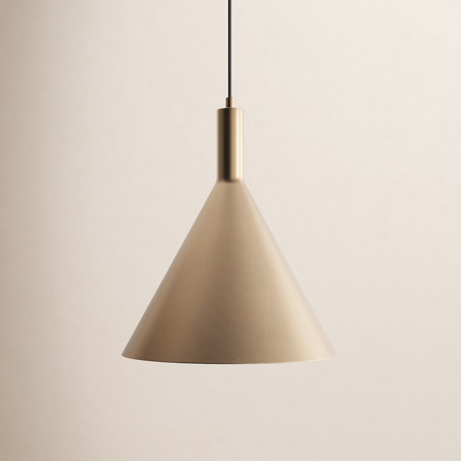 Laroche Dimmable Dome Single Light Pendant, Burnished Brass, 14.5" H x 12" W x 12" D
