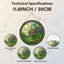 Panneau de vitrail de jardin 12 "H 12"-1540147339
