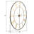 Emmanuel Roman Numeral Metal Wall Clock