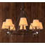 Small Lamp Shade Set Of 6 Chandelier Shades 3" X 6" X 5" White Linen Lampshade Clip-On Bulb