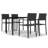 Rectangular 35.1" Long Dining Set with Cushions-194238083-200258485