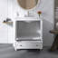 Meuble-lavabo sur pied 30 po avec lavabo en céramique
