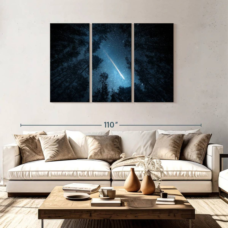 Oberle Comet Over Trees, 48" H x 74" W