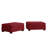Upholstered Square Corduroy Ottoman-373930851