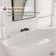 71'' x 35'' Freestanding Soaking Solid Surface Bathtub with Faucet