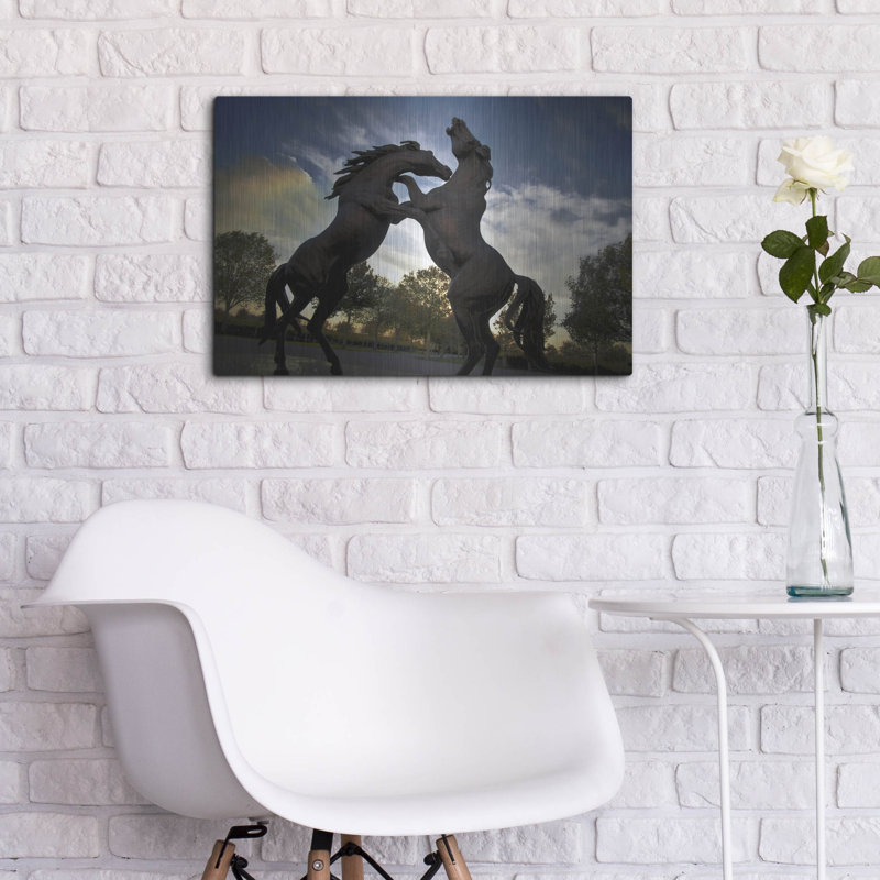 " Stallions " by SD Smart, 16" H x 24" W
