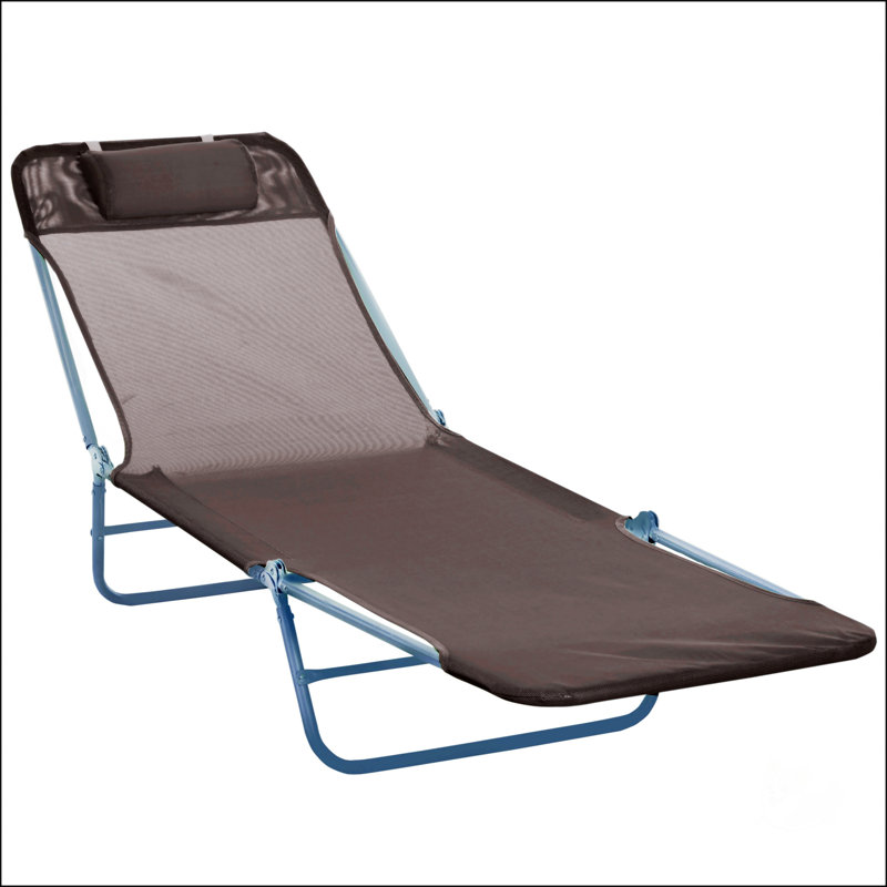 Chaises de bronzage d'extérieur avec coussin
