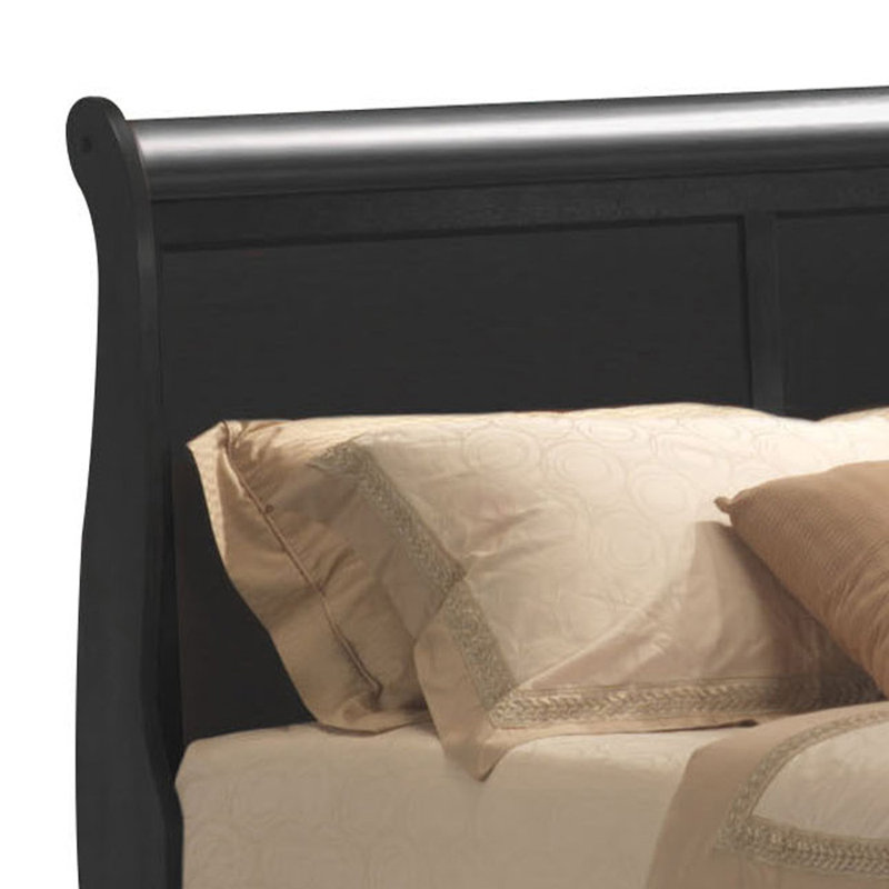 Cavender Sleigh Bed, Queen, Black