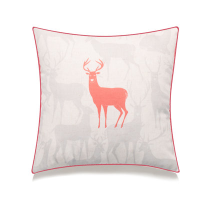  Reindeer Throw Pillow