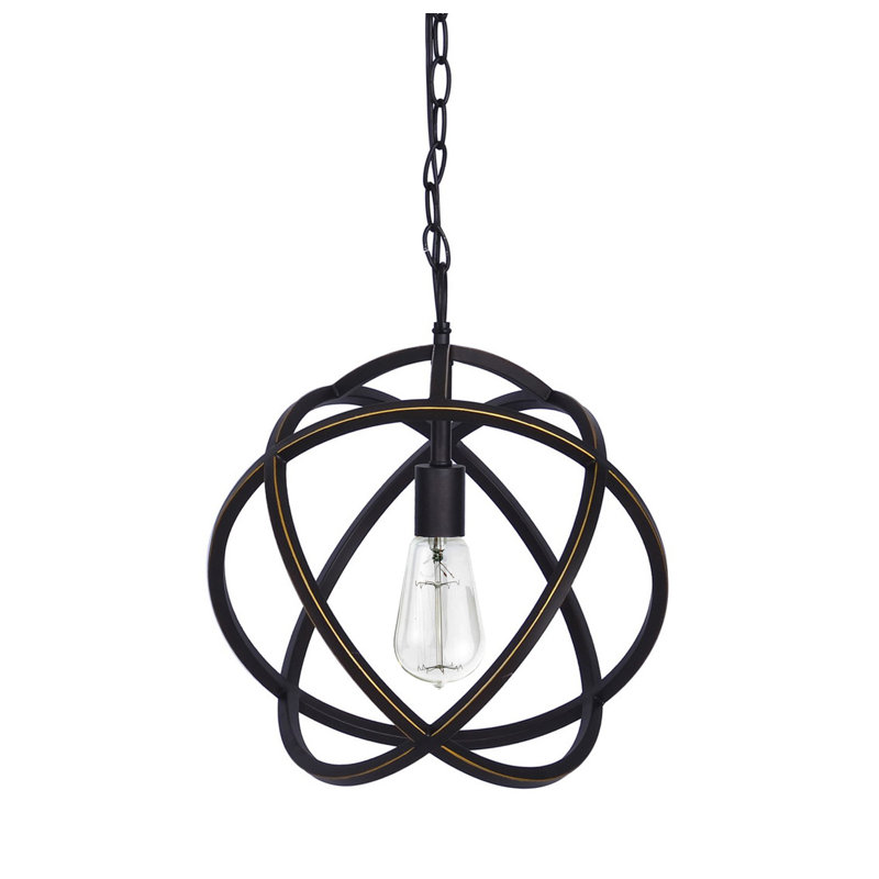 Luminaire sphère suspendu 1 lumières simple Cara