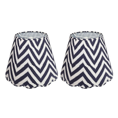 Abat-jour empire en tissu 10 "H