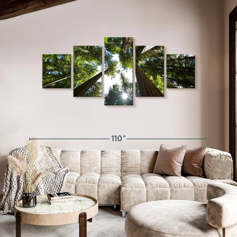 Low Angle Cedar Trees, 42" H x 92" W