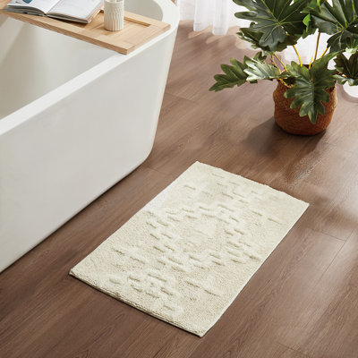 Kiva Steps Bath Rug  Ivory 21x34"