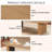 51" Tapered Tabletop Coffee Table-1883706636