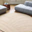 Volute Wool Abstract Area Rug in Beige-2447223
