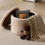 Repose-pieds moderne avec rangement, beige-1622617611