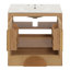 Meuble-lavabo de 30 po avec lavabo en céramique, portes à fermeture en douceur, tiroirs, tablettes réglables et support de porte