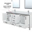 Meuble-lavabo double en marbre de culture l 84 po x P 22 po Ziva-1037654556-946131480