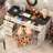Farmhouse 61'' Executive Desk With 5 Drawers & Charging Station-114985916-110731424